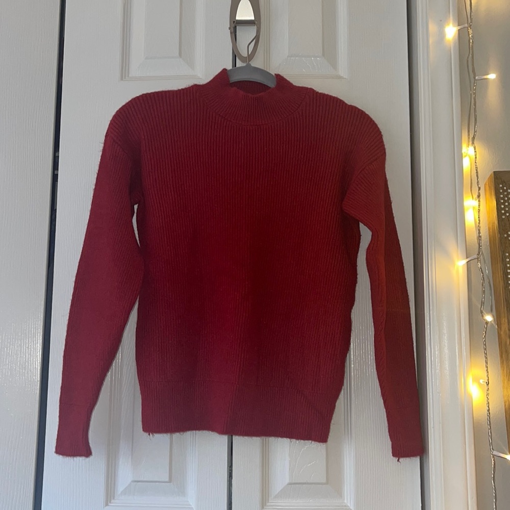 Red WildFlower Sweater